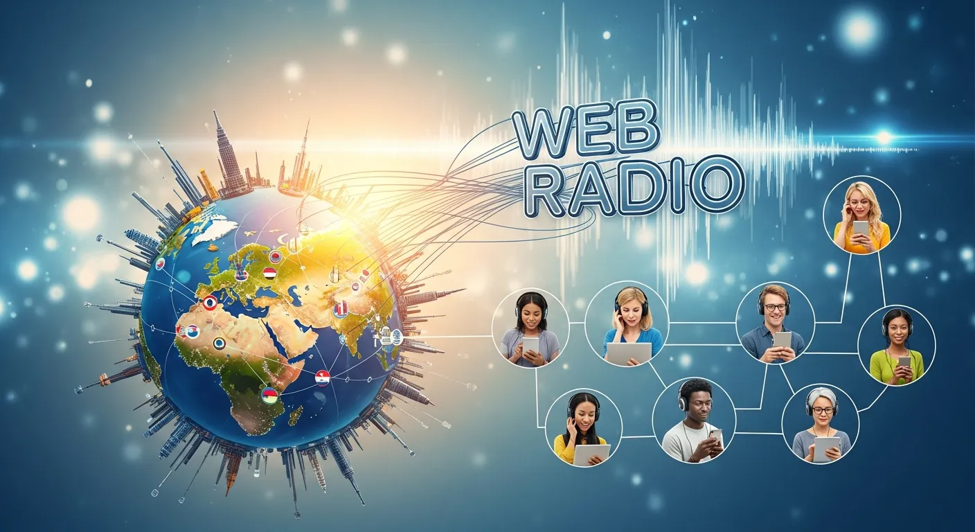 Comparison of old radio broadcasting with modern digital streaming showing transformation from traditional to online sports media