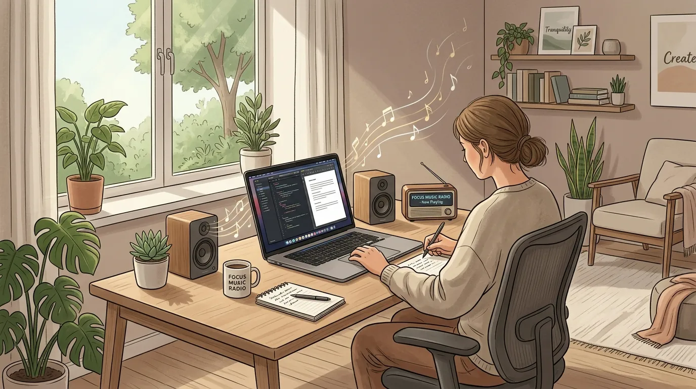 How Focus Music Radio Creates a Distraction-Free Work Environment
