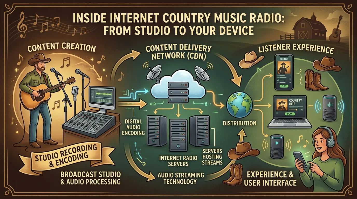 How Internet Country Music Radio Works